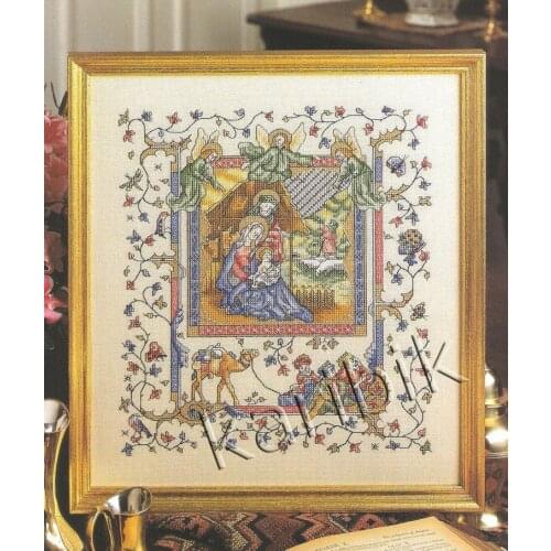 11/14/16/18/22/25/28CT choose color Beautiful Lovely Counted Cross Stitch Kit The Birth of Christ Jesus Religion God Farm