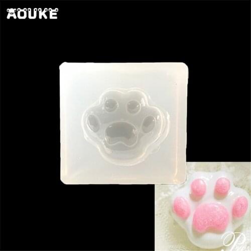 3D Dog/Cat Claw Shape Jewelry Accessories Silicone Mold DIY Mobile Phone Decoration Epoxy Mould Fondant Cake Molds DIY Tools