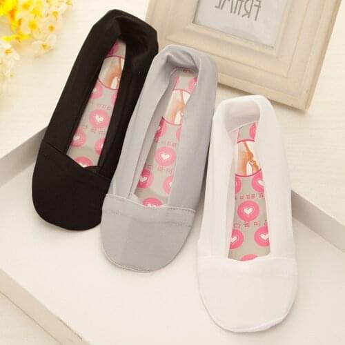 5Pair Invisible socks women Slippers Woman Girls Slippers Socks Short Lace Socks Non-Slip Boat Socks Breathable Summer Meias