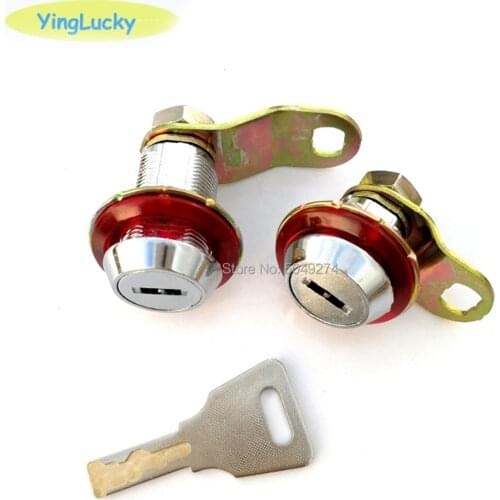 5pcs / lot machine parts money door toolbox Tubular cam locks + 5x same number keys for Arcade game machine