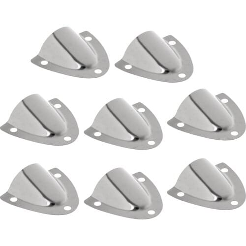 8pcs Stainless Steel 316 Midget Clam Shell Wire Cable Vent Cover For Boat