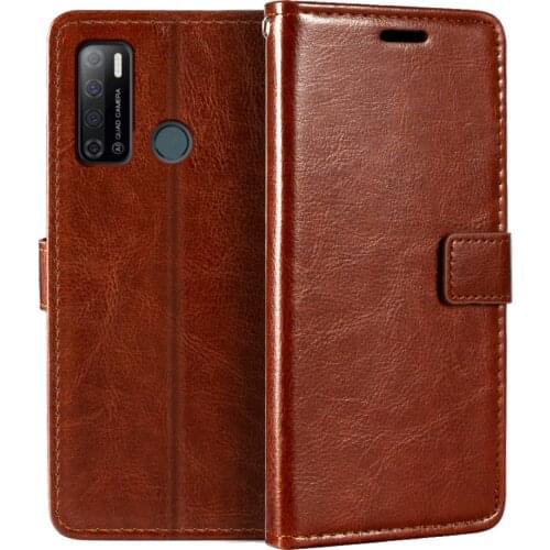 Case For Tecno Pouvoir 4 Wallet Premium Leather Magnetic Flip Case Cover With Card Holder And Kickstand For Tecno Pouvoir 4 Pro