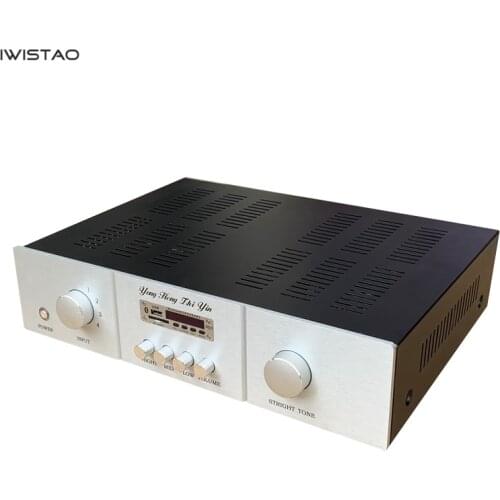 IWISTAO 2X300W HIFI Stereo Discrete Component Power Amplifier Bluetooth 4.2 Support WVA, FLCA, APE