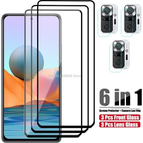 For Xiaomi Redmi Note 10 Pro Max Protective Glass On Xaomi Redmi Not 10S Note10 Tempered Glass Camera Screen Protector Film