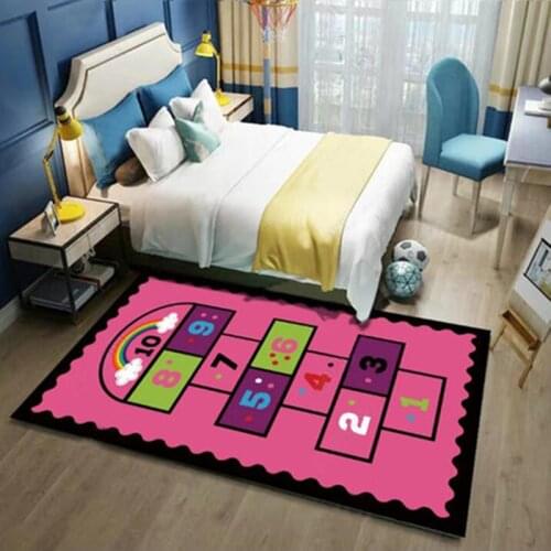 Carpet Home Floor Rugs Sofa Mat Cartoon Hopscotch Carpet Children Crawling Mat 러그 ковер baño диван коврик коврик для ванной