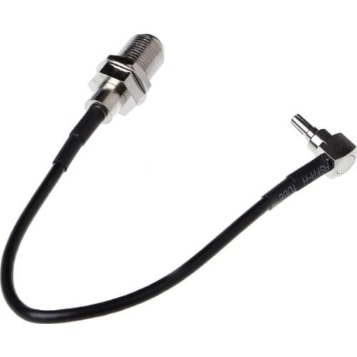 F Female to CRC9 Right Angle Connector RG174 Pigtail Cable 15cm 6" Adapter