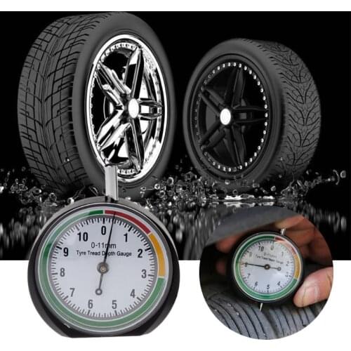 Car Tyre Tread Depth Gauge Tire Pointer Monitor Measure Device Tool