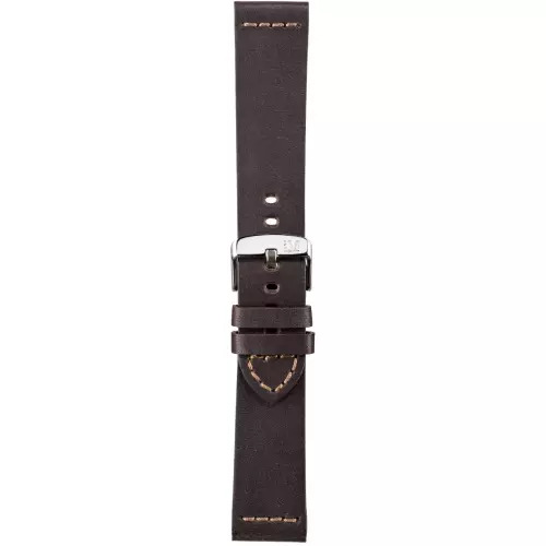 Morellato leather strap handmade line Bramante artifacts Brown