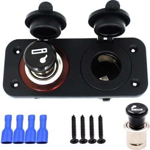 Car modification marine modified waterproof cigarette lighter plus GPS power socket 12V-24V