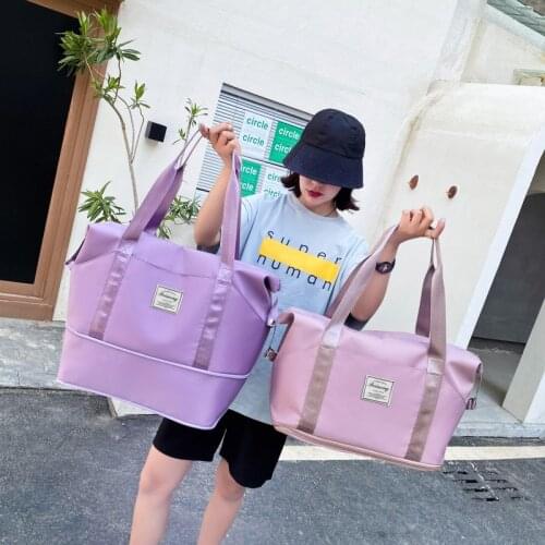 New Fashion Expandable Womens Sports Bag Oxford Cloth Waterproof Yoga Bags Large-capacity Travel Bags