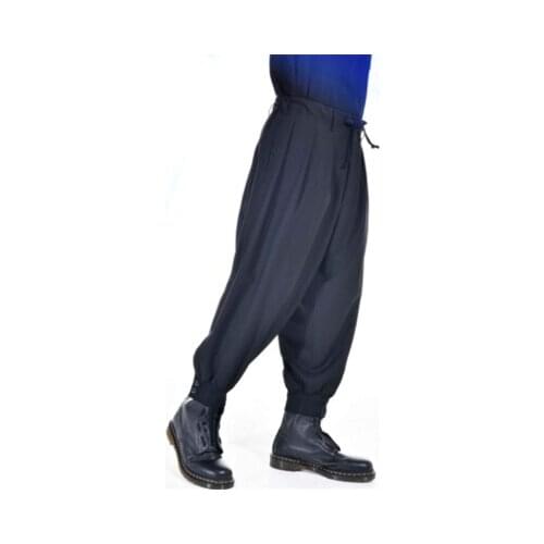 Korean New version of the trend of young mens casual pants with a combination of thin trousers individual knickers loose spring