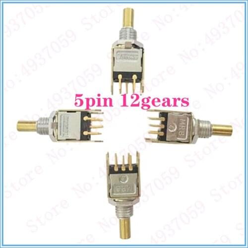 New MR8 MR8C MR-8C pulse generator 5-pin twelve-speed rotary switch (5pin twelve-gear)