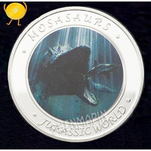 Jurassic Century Park Commemorative Coin Dinosaur Gold Coins Collectibles Childrens Cartoon Gifts Art Movie 999 Silver Coins