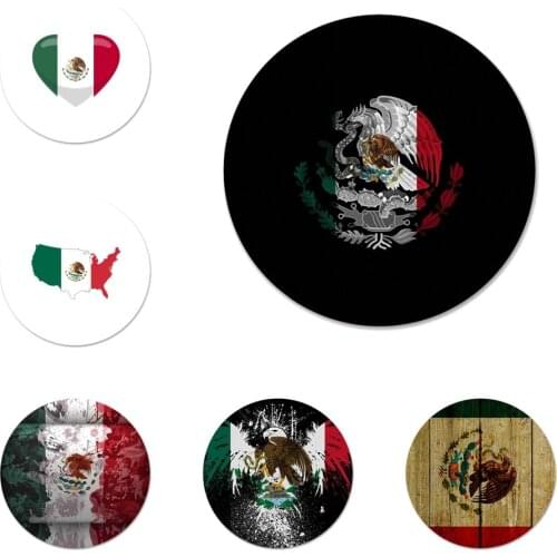 58mm mexico flag luxury Icons Pins Badge Decoration Brooches Metal Badges For Backpack Decoration