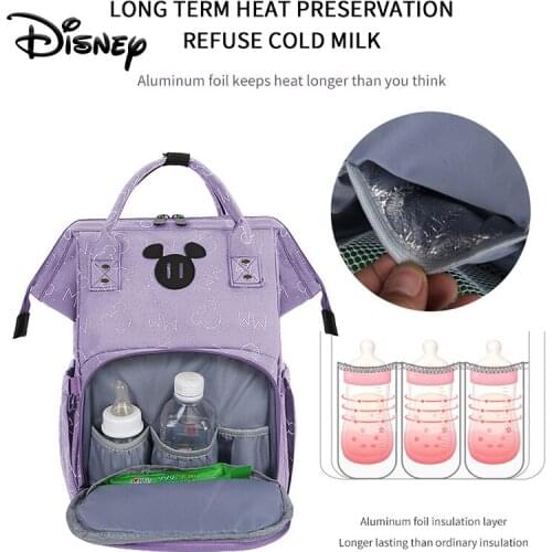 Disney Nappy Backpack Bag Mummy Large Capacity Bag Mom Baby Multi-function Waterproof Outdoor Travel Diaper Bags For Baby Care