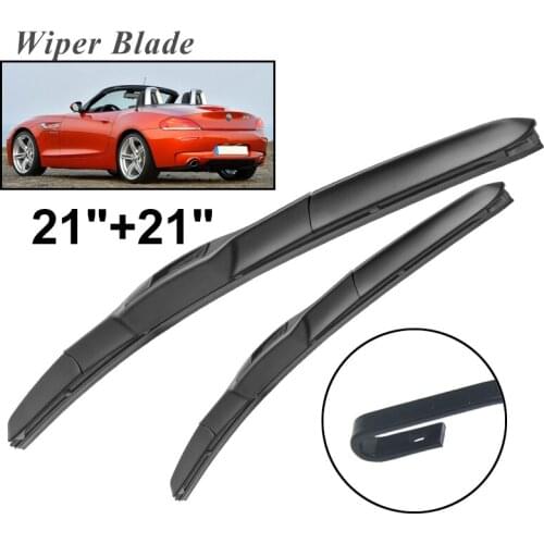 Okowiper RHD & LHD Front Wiper Blades For BMW Z4 E89 2009 - 2017 Windshield Windscreen Front Window 21"+21"