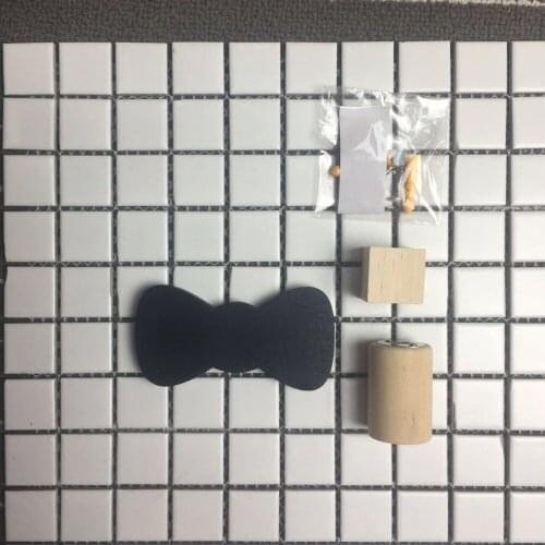 Nordic Tie Wall Hook Decoration Pine Wood Childrens Clothing Store Hook Up Cartoon Wall Decoration Birthday Gift Photo props