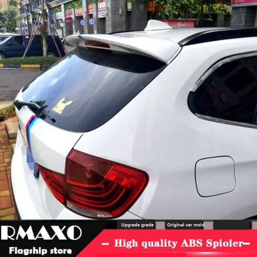 For BMW X1 E84 Spoiler 2012-2015 BMW 1 series hatchback ABS Material Car Rear Wing Primer Color Rear Spoiler For BMW X1 Spoiler