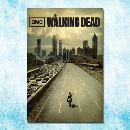 The Walking Dead Season 1 to 7 Art Silk Canvas Poster Print 13x20 24x36 Inch Picture Wall Decoration -7