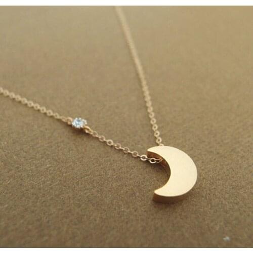 Vintage moon pendants Necklace&Pendant Fashion new chain collares Statement fine Necklace for Women Fine Jewelry jewellery