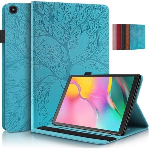 3D Tree Embossed for Samsung Galaxy Tab A 10 1 2019 Case Flip Stand Tablet for Samsung Galaxy Tab A SM T510 SM-T515 Case Cover