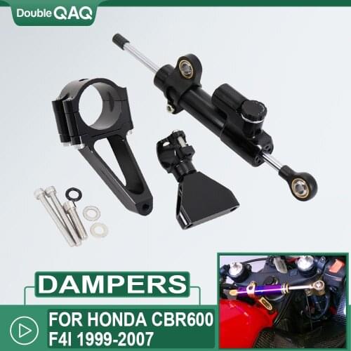 CNC Motorcycle Steering Dampers Stabilizer Bracket Mount Kit 1999-2007 For HONDA CBR600 F4i CBR 600