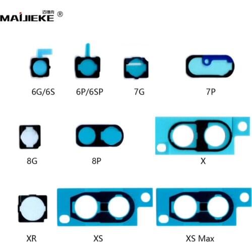 100PCS Back Camera Holder Metal Shockproof Shielded for iPhone X XR XS Max 6 6s plus 7 plus 8 plus Back Camera Foam Sticker