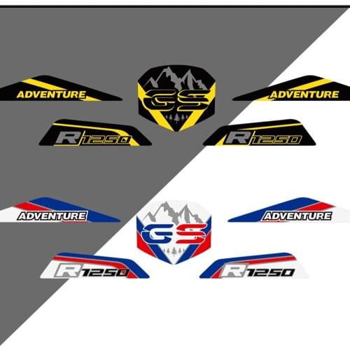 For BMW R1250GS R1250 R 1250 GS GSA HP Stickers Fender Front Beak Fairing Extension Wheel Extender Cover Windshield Handguard