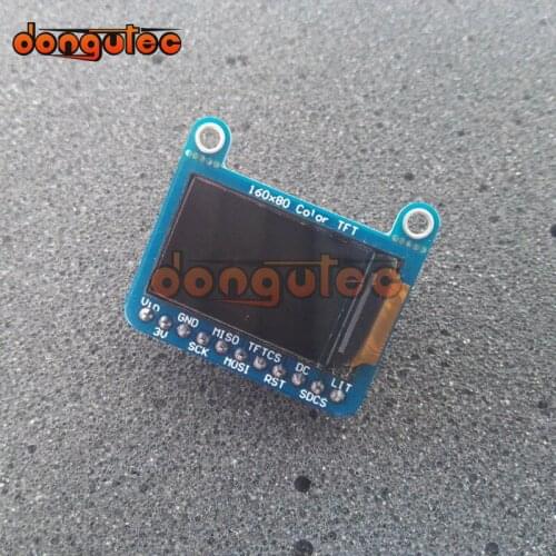 Dongutec 0.96 inch TFT 160x80 Color TFT Display w/ MicroSD holder Breakout ST7735