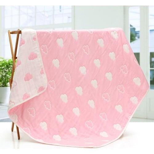 Cotton Gauze Blanket On The Bed Newborn Baby Blankets Children Kids Sofa Plaid Super Soft Bed Sheet Newborn Wraps