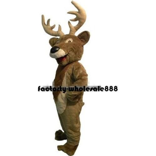 Christmas Deer Mascot Costume Adults Size Deer Fancy Dress Bithday Party Game Cartoon Outfit Carnival Halloween Easter Ad Clothe