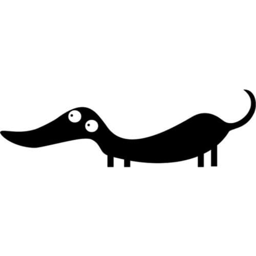 Cartoon Sausage Dog Fashion Car Sticker Motorcycle Car Styling Vinyl Motorcycle sticker