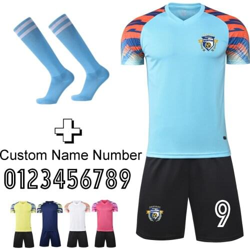 Men Kids Survetement Football Kits Soccer Shirts Sets Football Jerseys Childrens Futebol Training Uniforms Suits Sport Clothes