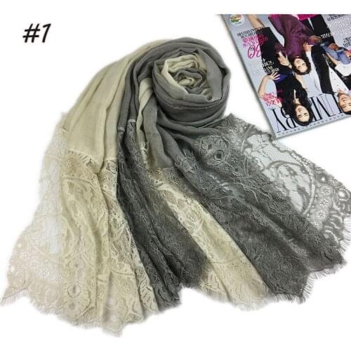 2019 New Cotton Scarf lace patchwork National Wind Long Scarves For Women Wrap Shawl Stole 88