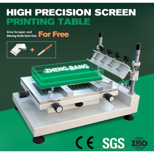 Fast and strong smt stencil machine/Manual high precision screen printing ZB3040H