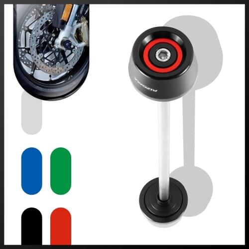 Motorcycle Front Axle Slider Wheel Crash Pads Protector For APrilia RSV4-RR 09-21 RSV4-RF 09-21 RSV4-R 09-21 TUONO V4 RR 09-21