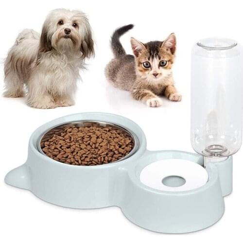 500ml Pet Food Feeder Drinking Water Fountains For Cats Dogs Large Capacity Automatic Pet Water Drinker Cats Dogs Feeding Bowls