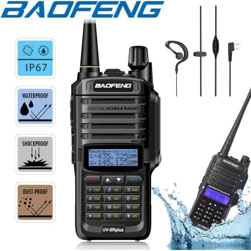 1/2X BAOFENG UV-9R PLUS WATERPROOF IP68 WALKIE TALKIE HIGH POWER TWO WAY RADIO VHF UHF PORTABLE RADIO WALKIE TALKIE UV9R PLUS