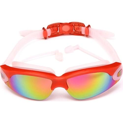 Professional Swimming Goggles With Earplugs Nose Clip Electroplate Silicone Waterproof for Swimming Lovers Accessories B2Cshop