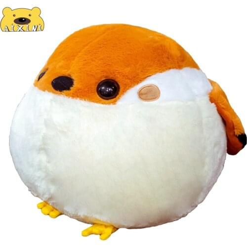 Chubby Tit Sparrow Plush Toy Bird Pillow Soft Simulation Stuffed Animal Cushion Sofa Decor Toy for Children Girl Gift Cute Plush