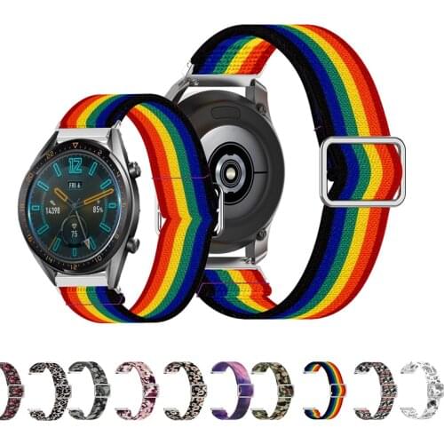 22mm Nylon Elastic Strap For Huawei GT 2 46mm GT2 Pro 2E Watch Band Strap Replacements Belt Honor Magic 2 46mm Watch Mens Correa