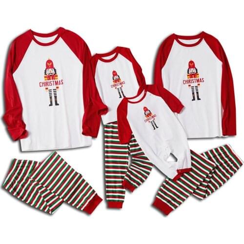 Christmas Dress Family Matching Clothing Set Xmas Party Homewear Family Look Outfit Mom Dad Kid Baby Pajamas Set Cartoon PJ Set