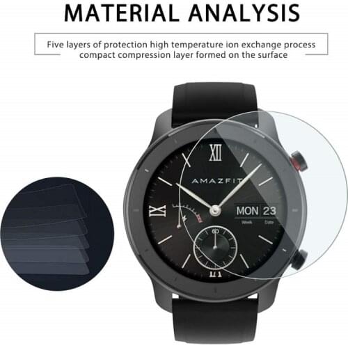 For Xiaomi Huami Amazfit GTR 42mm 47mm Stratos 3 Pace Verge Lite Sports Smart Watch Tempered Glass 9H 2.5D Screen Protector Film