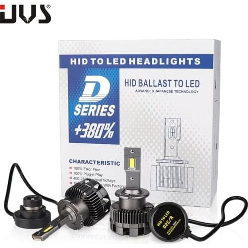 UVS D2S LED Auto Bulbs Free Canbus 70W 8600LM Car Headlight D2R 6000K Headllamp Non-destructive Installation