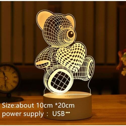 Cute animal kitten touch sensor control LED night light soft silicone LED light Christmas gift decoration light