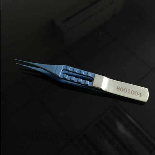 Titanium Straight Toothed Forcep 85mm ophthalmic eye surgical instrument