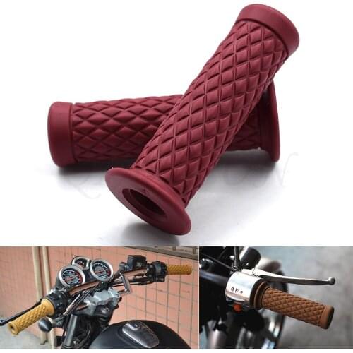 Universal 7/8" 22mm Retro Rubber Motorcycle Handle 8 Colors Available For Ducati 748 916 916SPS 900SS MONSTER M400 M600 M620