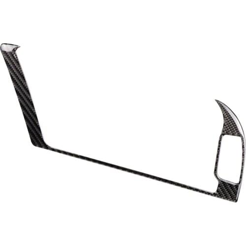 Carbon Fiber Outer GPS Navigator Panel Trim Frame Cover Sticker For Audi B8 A4