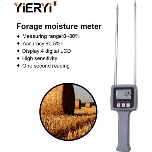 Yieryi New TK100 Portable Digital Multifunctional Moisture Meter for Grains,Chemical , Plastic Granule, Soap Powder, Soil