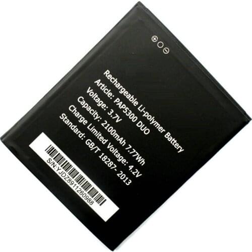 3.7V 2100mAh Mobile phone Battery for Prestigio MultiPhone PAP5300 DUO 5300 Batterie Bateria Accumulator AKKU